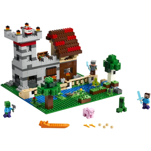 LEGO 21161 Minecraft De Crafting Box 3.0, Kasteel Bouwset met Poppetjes, Speelgoed voor Kinderen van 8 Jaar en Ouder