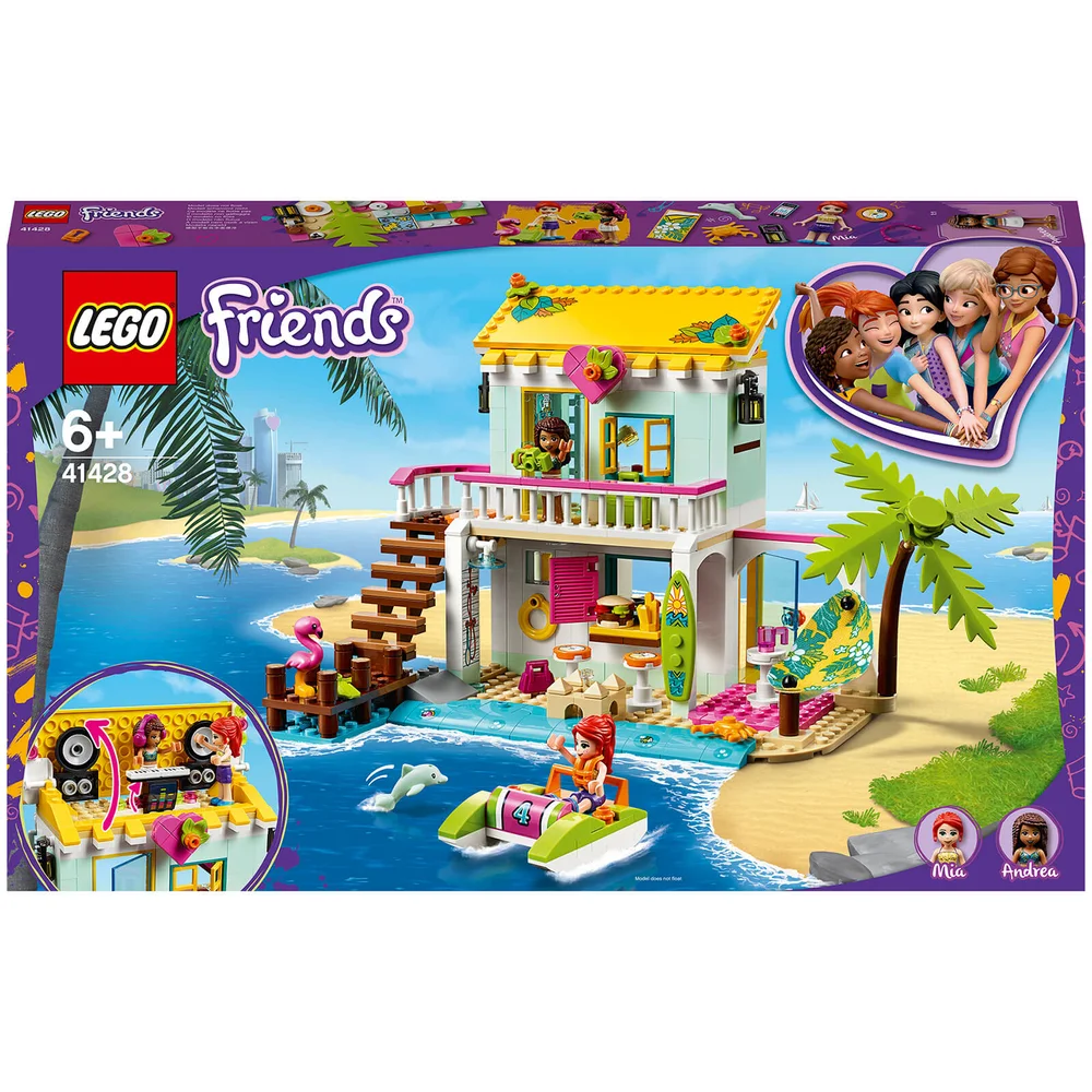 LEGO Vrienden: Strandhuis Mini Poppenhuis Speelset (41428) Afbeelding 1