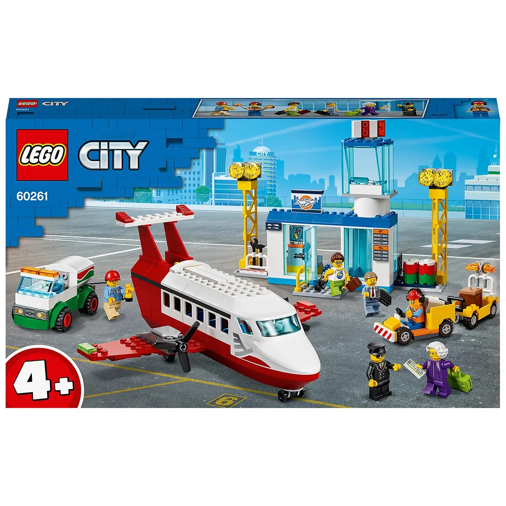 LEGO City: 4+ Centraal vliegveld charter vliegtuig speelgoed (60261) Afbeelding 1