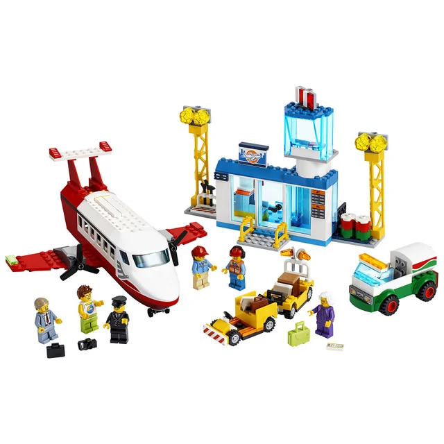 LEGO City: 4+ Centraal vliegveld charter vliegtuig speelgoed (60261)