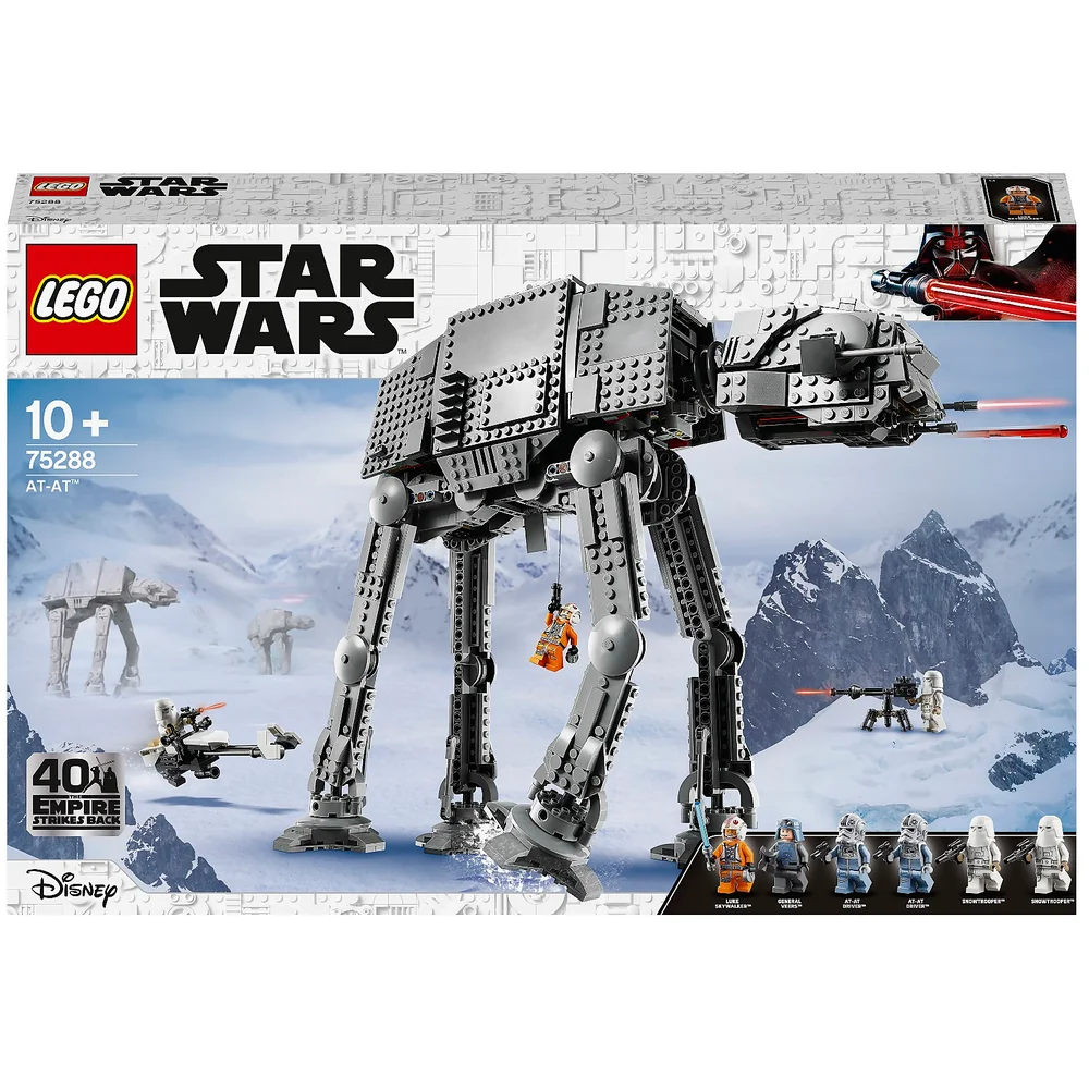 LEGO 75288 Star Wars AT-AT Walker 40e Jubileum Bouwset met Clone Trooper Poppetjes, Speelgoed voor Kinderen vanaf 10 Jaar Afbeelding 1