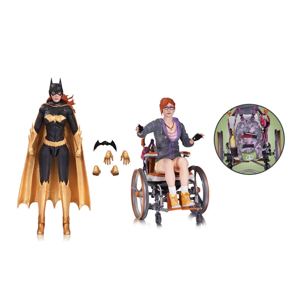 DC Collectibles DC Comics Batman Arkham Knight Batgirl Oracle Action Figure (Pack of 2) Afbeelding 1