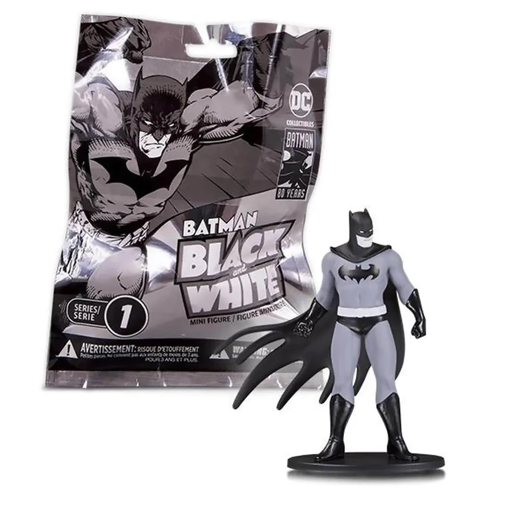 DC Collectibles DC Comics Batman Zwart-Wit Blind Bag Minifiguur - Golf 1 (Assortiment) Afbeelding 1