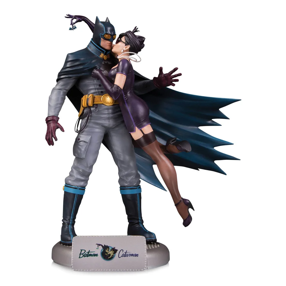 DC Collectibles DC Comics Bombshells Batman and Catwoman Statue Afbeelding 1