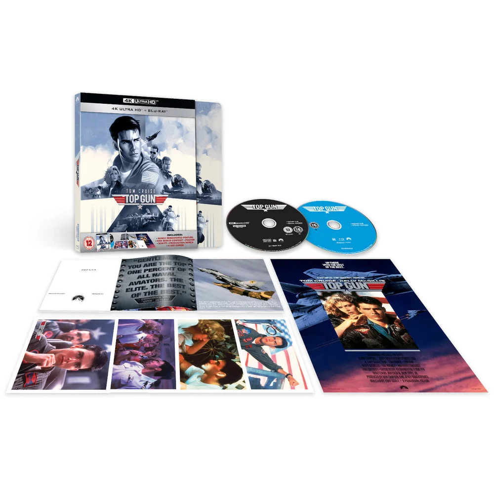 Top Gun - Zavvi Exclusief 4K Ultra HD Deluxe Steelbook (Inclusief 2D Blu-ray) Afbeelding 1