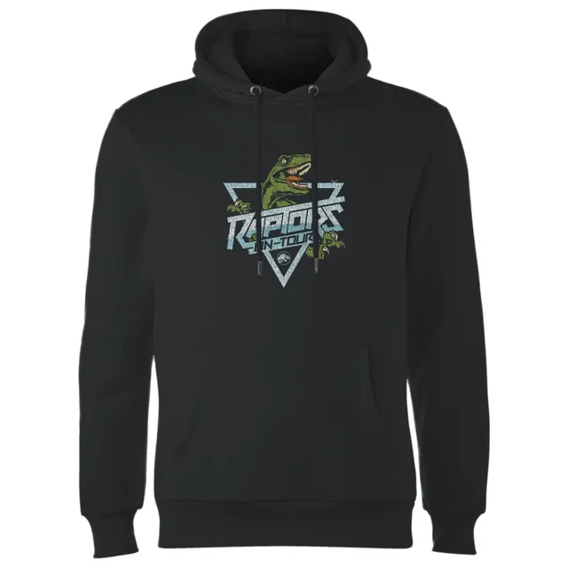 Jurassic Park Raptors On Tour Stroke Hoodie - Zwart