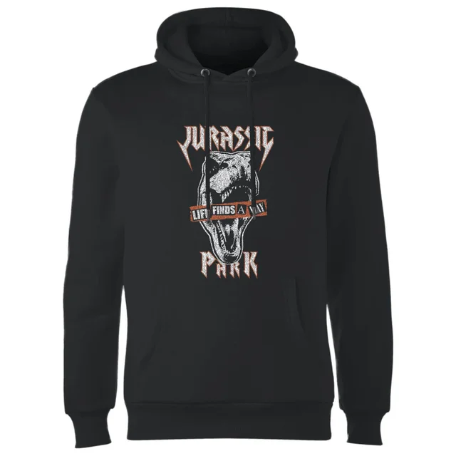 Jurassic Park Rex Punk Hoodie - Zwart
