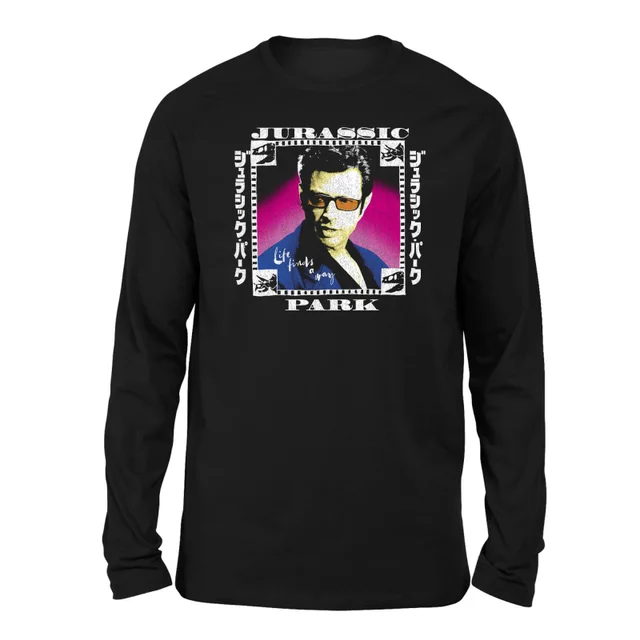 Jurassic Park Jeff Unisex Long Sleeve T-Shirt - Zwart