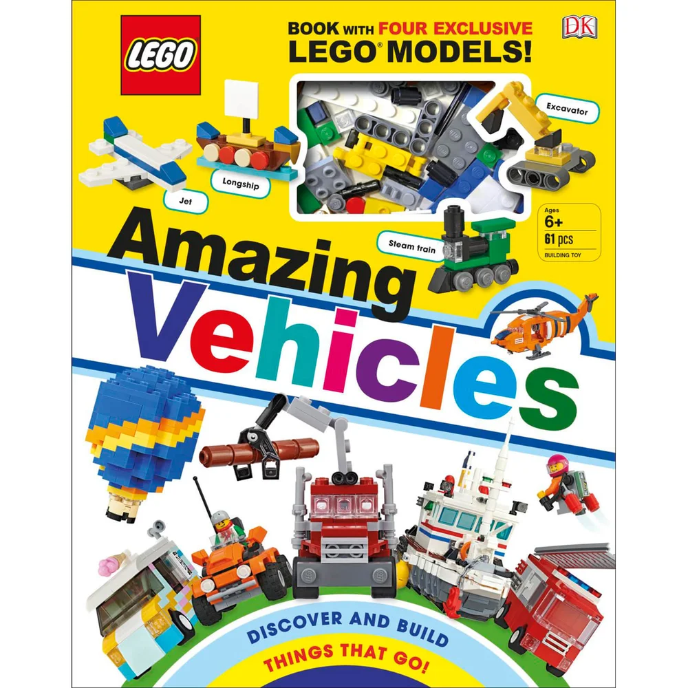 DK Boeken LEGO Verbazingwekkende Voertuigen Hardcover Afbeelding 1