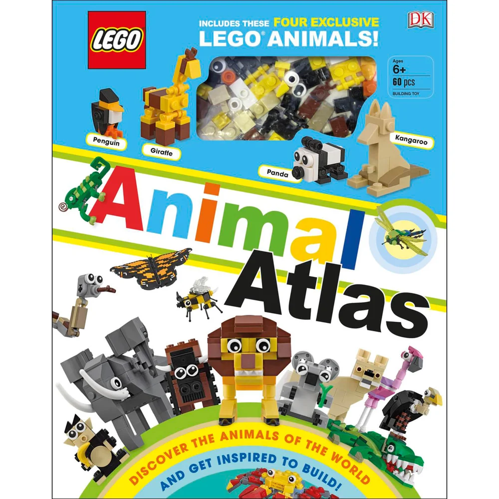 DK Boeken LEGO Dierenatlas Hardcover Afbeelding 1