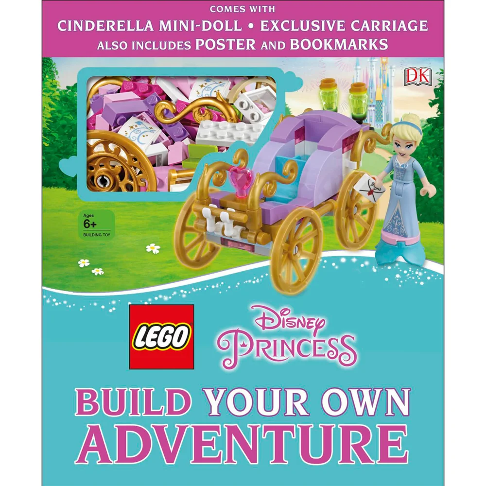 DK Books LEGO Disney Princess Build Your Own Adventure Hardback Afbeelding 1