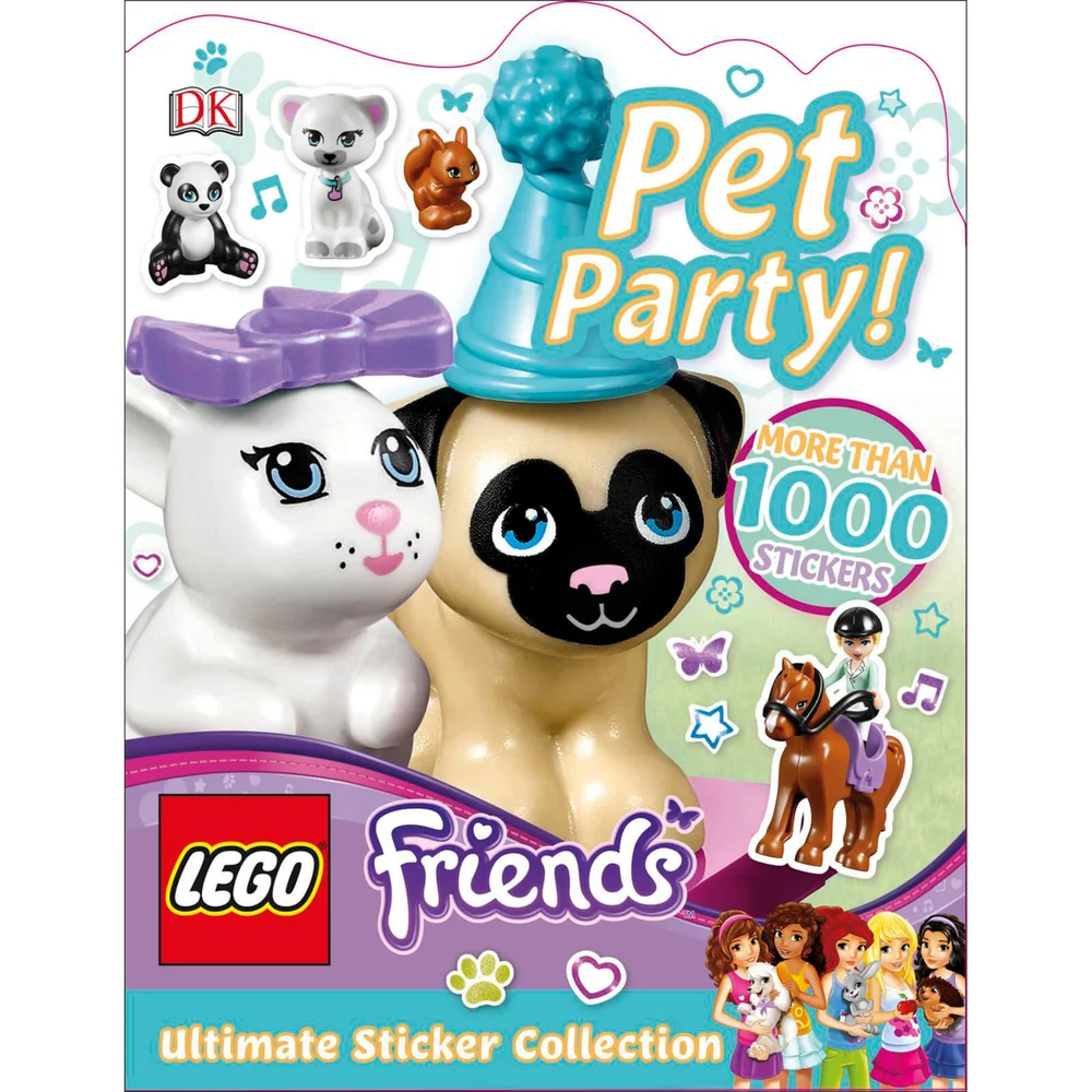 DK Books LEGO Friends Pet Party! Ultimate Sticker Collection Paperback Afbeelding 1