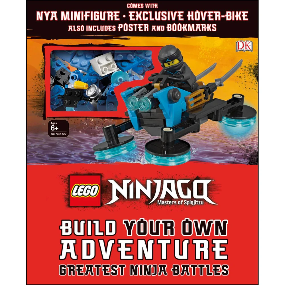 DK Books LEGO NINJAGO Build Your Own Adventure Greatest Ninja Battles Hardback Afbeelding 1
