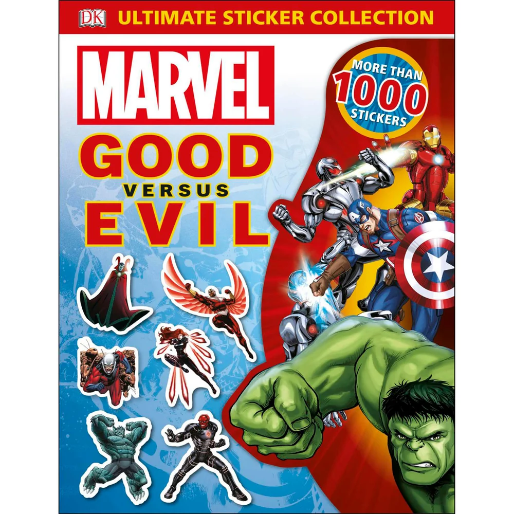 DK Boeken Marvel Goed vs Kwaad Ultieme Sticker Collectie Paperback Afbeelding 1
