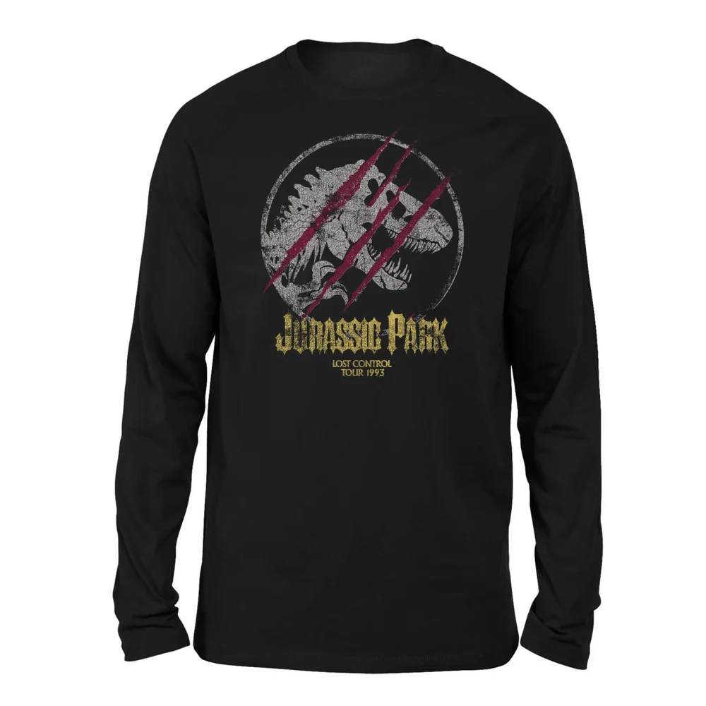 Jurassic Park Lost Control Unisex Long Sleeved T-Shirt - Zwart - S Afbeelding 1