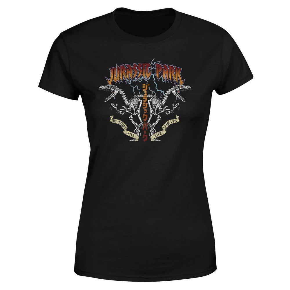 Jurassic Park Raptor Twinz Women's T-Shirt - Zwart - S Afbeelding 1