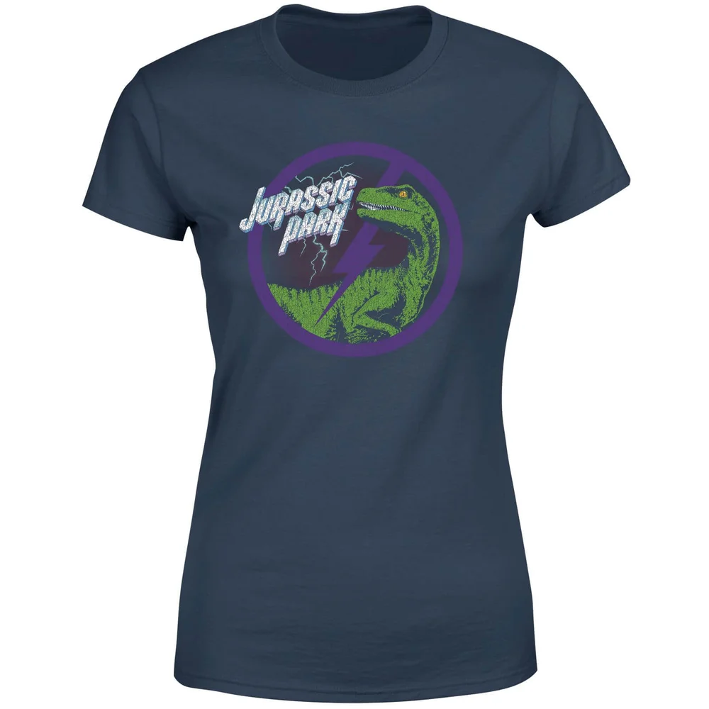 Jurassic Park Raptor Bolt Women's T-Shirt - Blauw - S Afbeelding 1