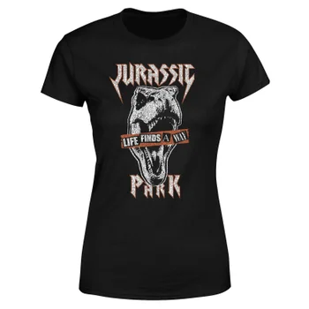 Jurassic Park Rex Punk Men's T-Shirt - Zwart