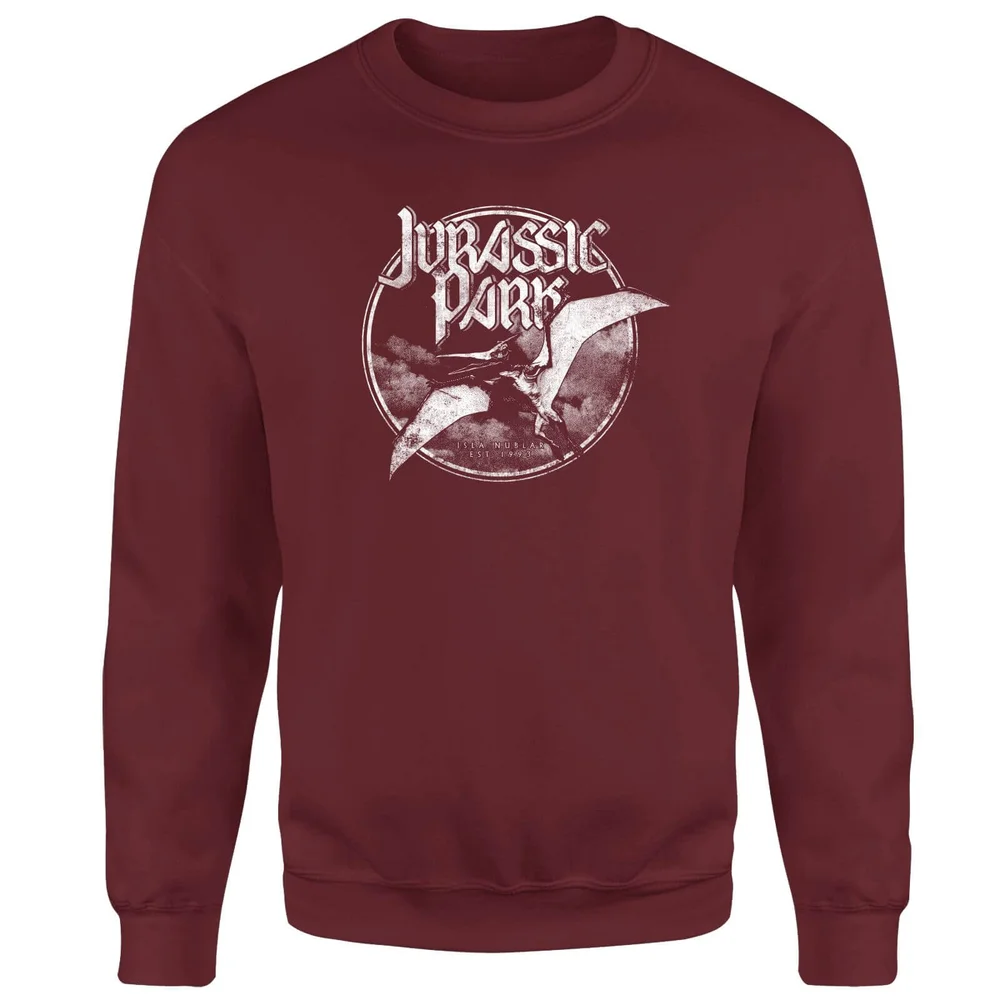 Jurassic Park Flying Threat Sweatshirt - Bordeaux - S Afbeelding 1