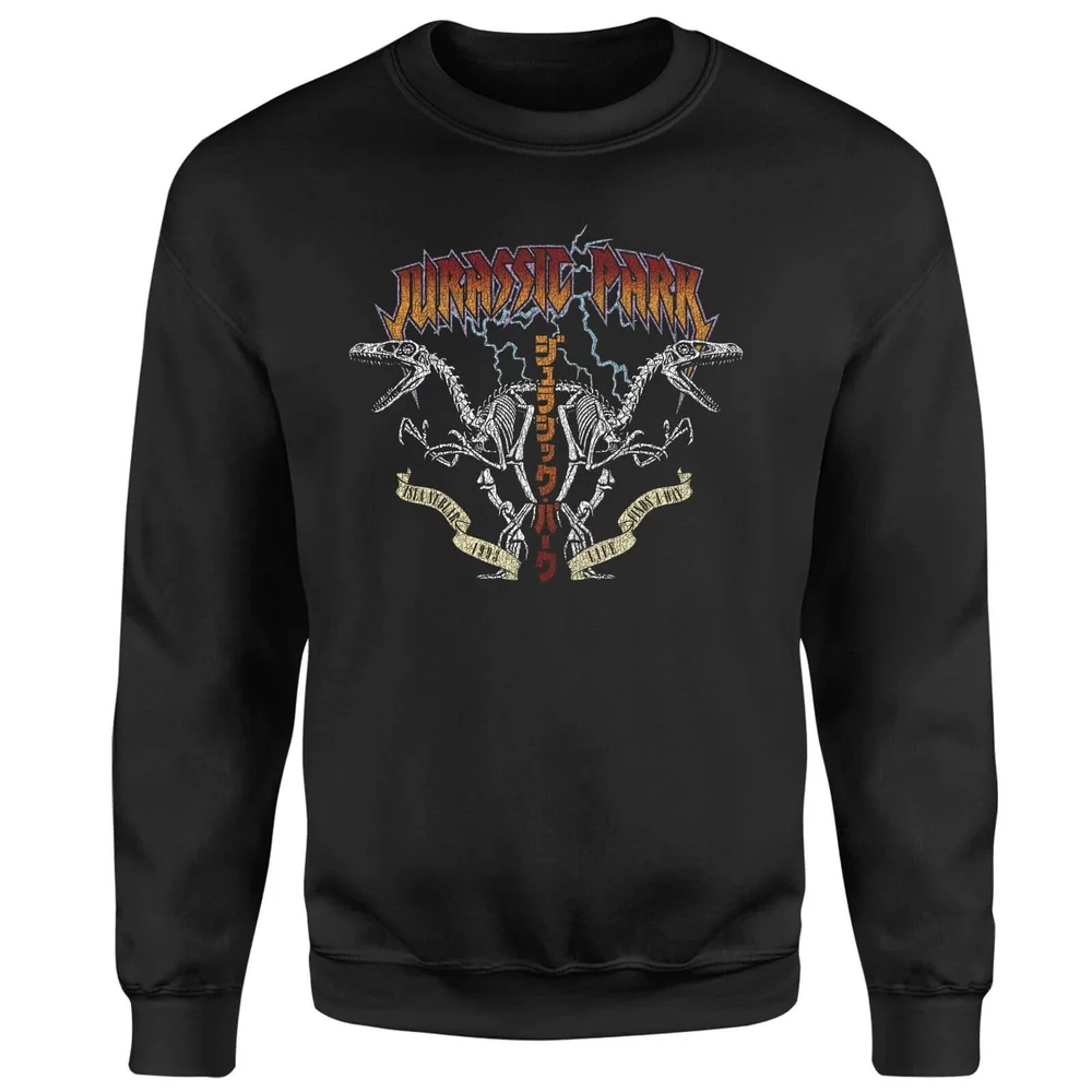 Jurassic Park Raptor Twinz Sweatshirt - Zwart - S Afbeelding 1