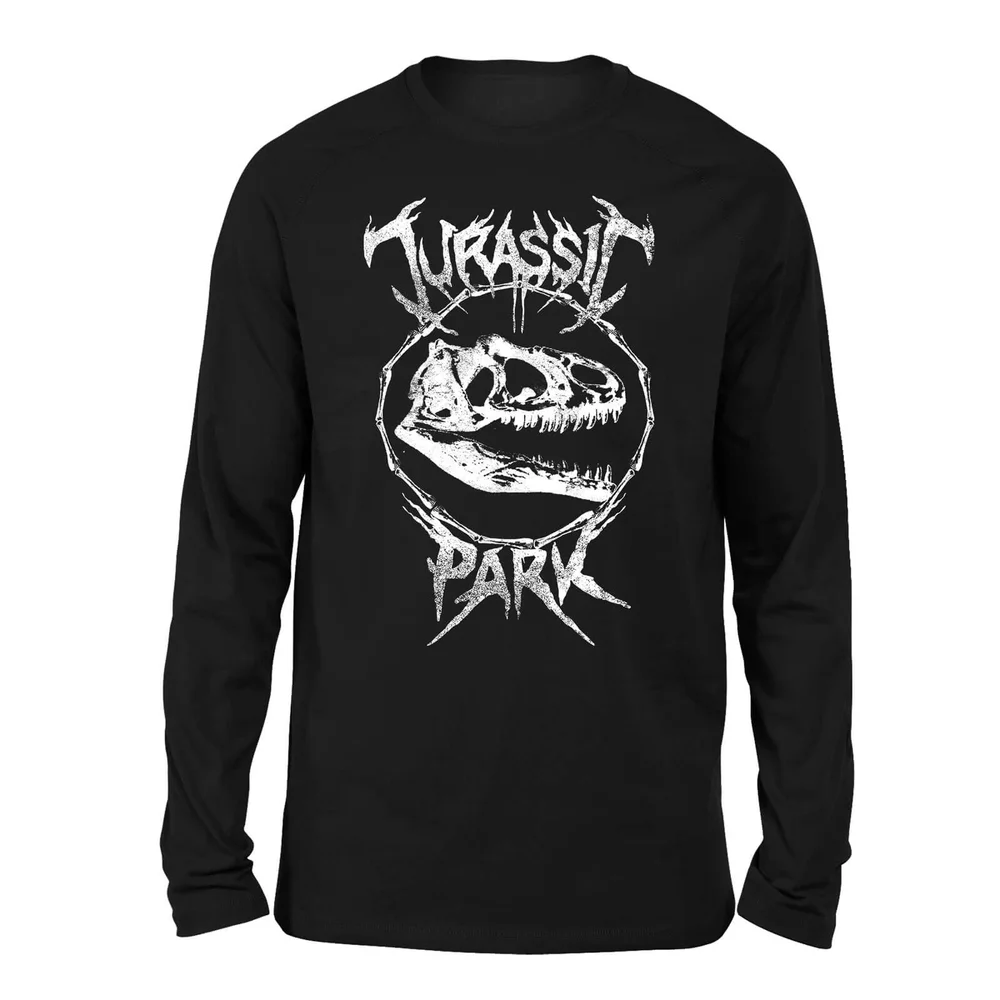 Jurassic Park T-Rex Bones Unisex Long Sleeved T-Shirt - Zwart - S Afbeelding 1