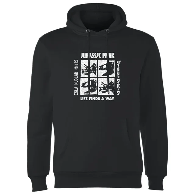 Jurassic Park The Faces Hoodie - Zwart