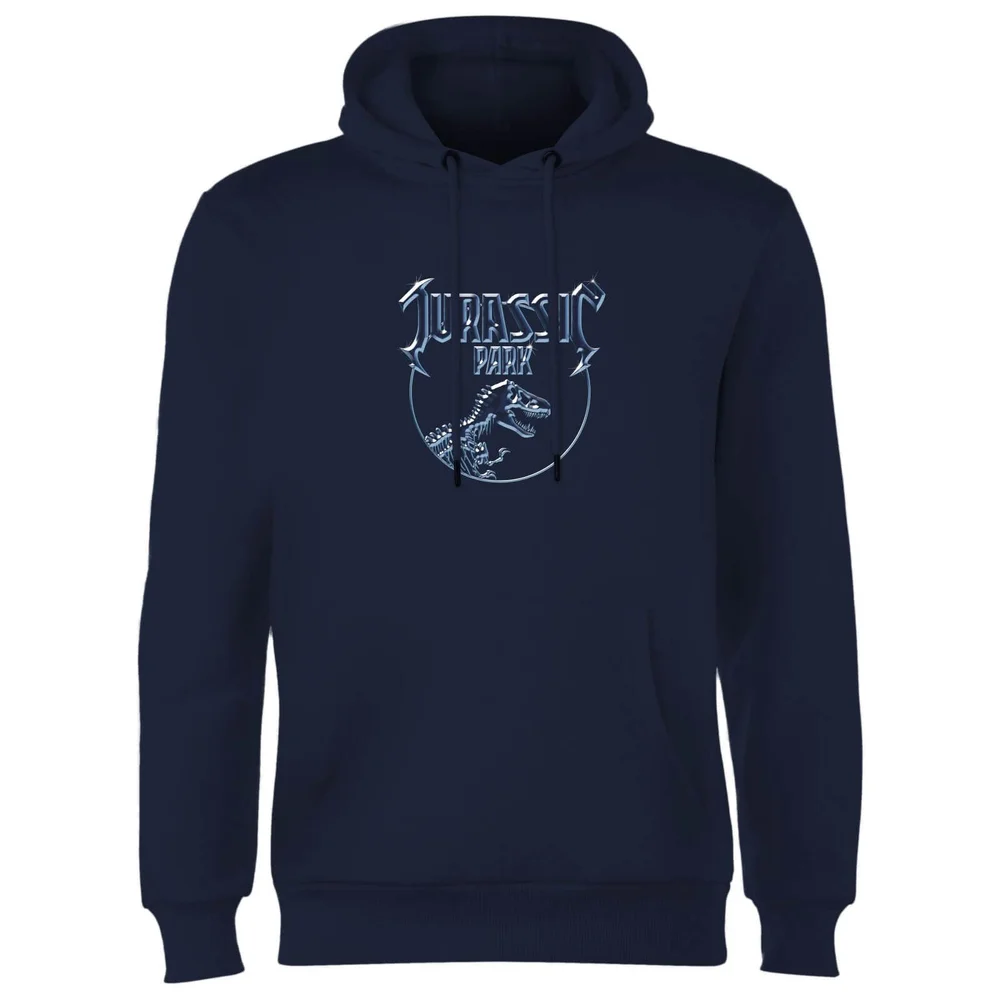 Jurassic Park Logo Metal Hoodie - Blauw - S Afbeelding 1