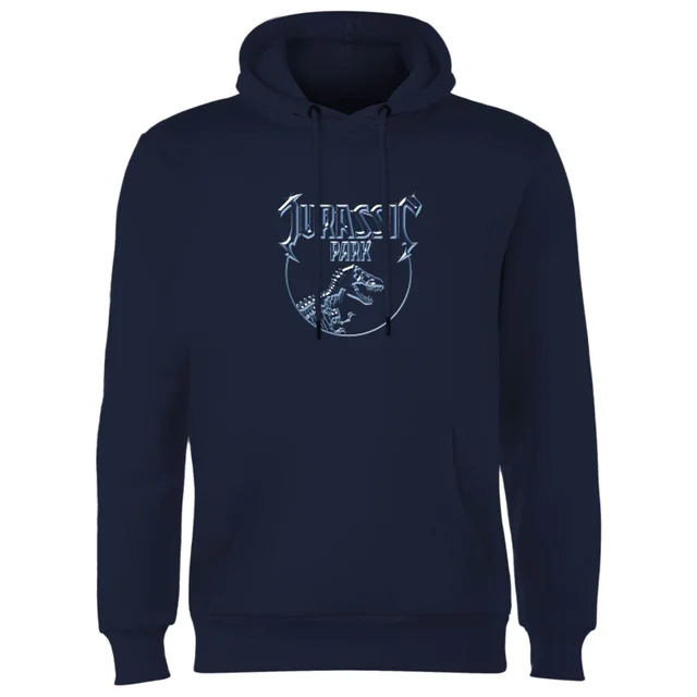 Jurassic Park Logo Metal Hoodie - Blauw