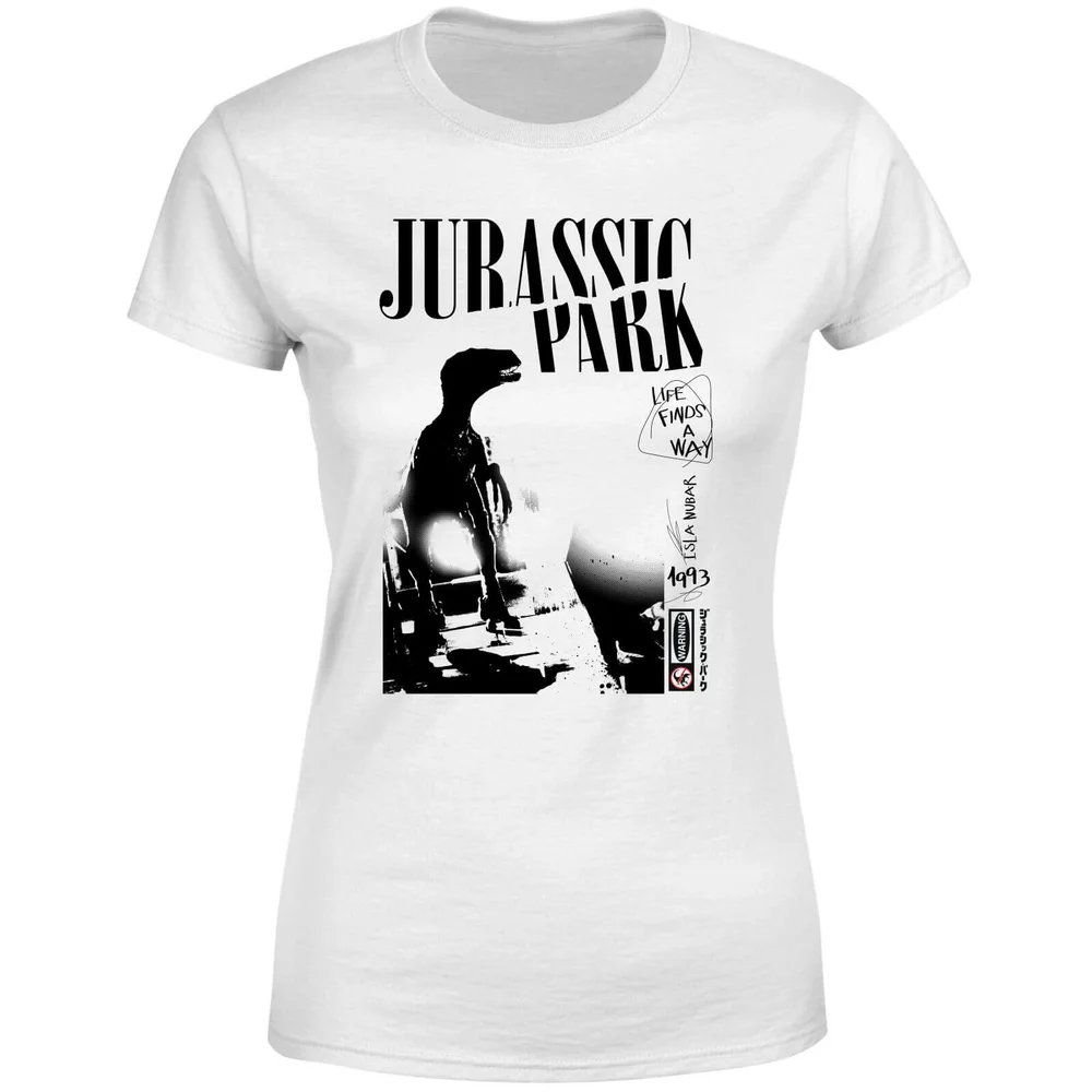 Jurassic Park Isla Nublar Punk Women's T-Shirt - Wit - S Afbeelding 1