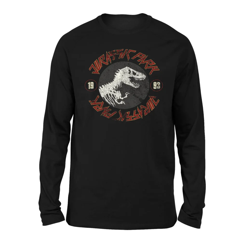 Jurassic Park Classic Twist Jag Unisex Long Sleeved T-Shirt - Zwart - S Afbeelding 1
