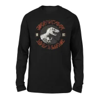 Jurassic Park Classic Twist Jag Unisex Long Sleeved T-Shirt - Zwart