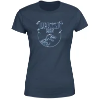 Jurassic Park Logo Metal Women's T-Shirt - Blauw - undefined undefined