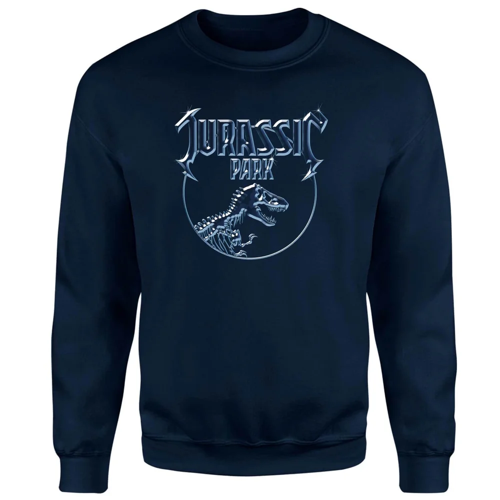 Jurassic Park Logo Metal Sweatshirt - Blauw - S Afbeelding 1