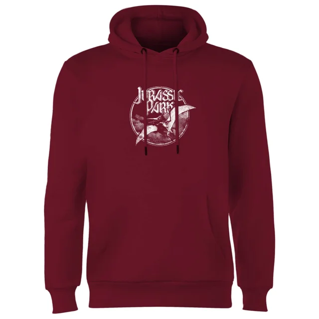 Jurassic Park Flying Threat Hoodie - Bordeaux
