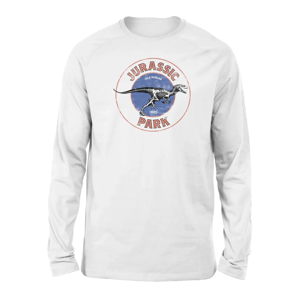 Jurassic Park Jurassic Target Unisex Long Sleeved T-Shirt - Wit - S Afbeelding 1