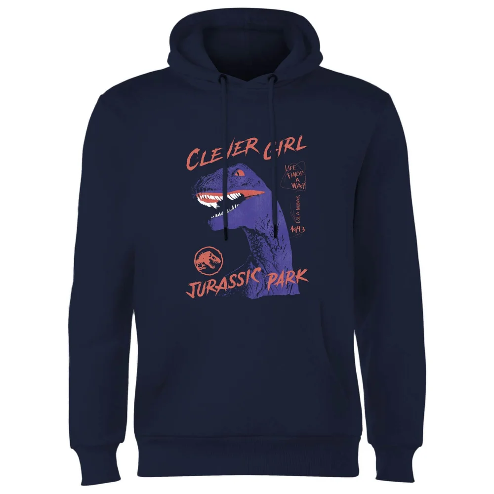 Jurassic Park Life Finds A Way Raptor Hoodie - Blauw - S Afbeelding 1