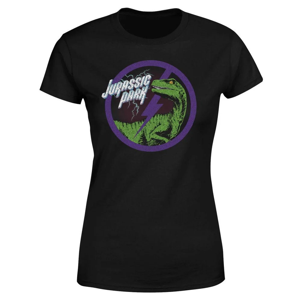 Jurassic Park Raptor Bolt Women's T-Shirt - Zwart - S Afbeelding 1