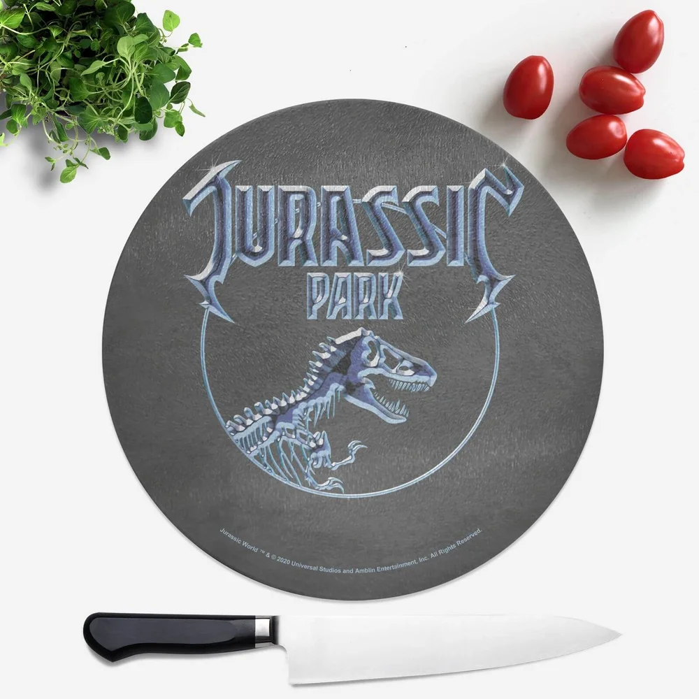 Jurassic Park Logo Round Chopping Board Afbeelding 1