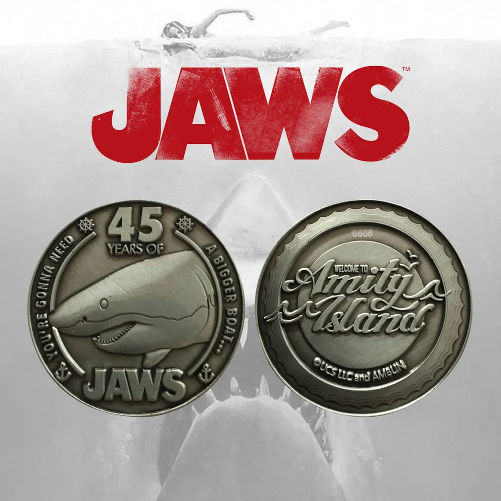 Jaws 45e Jubileum Limited Edition Collectable Coin Afbeelding 1