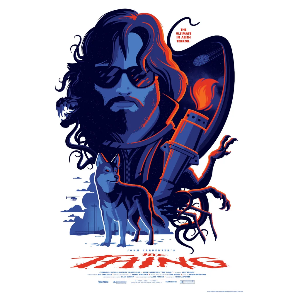 The Thing Screenprint door Tom Whalen Afbeelding 1
