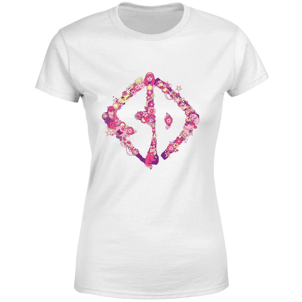 Scooby-Doo Floral Women's T-Shirt - White - S Afbeelding 1