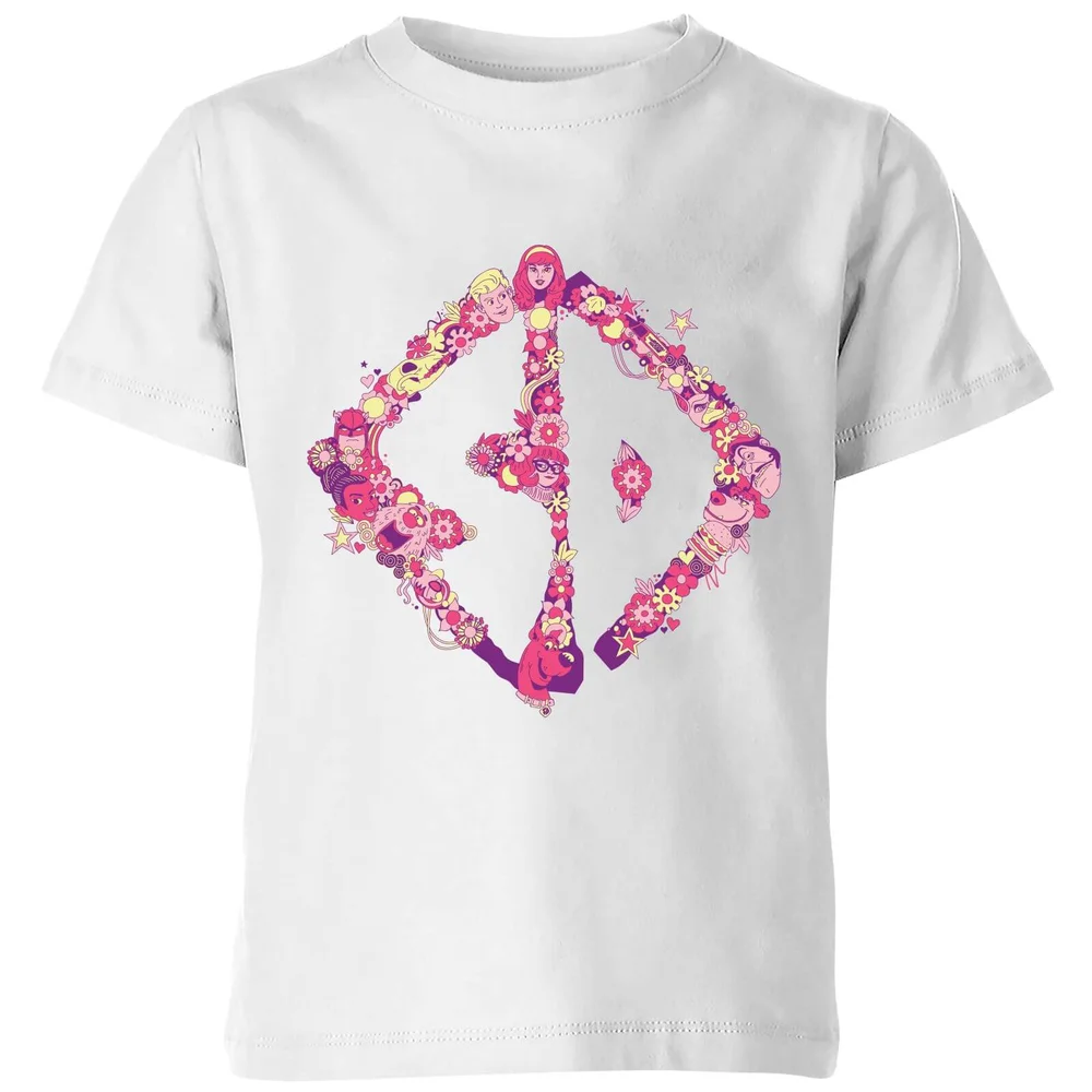Scooby-Doo Floral Kids' T-Shirt - White - 98/104 (3-4 jaar) Afbeelding 1
