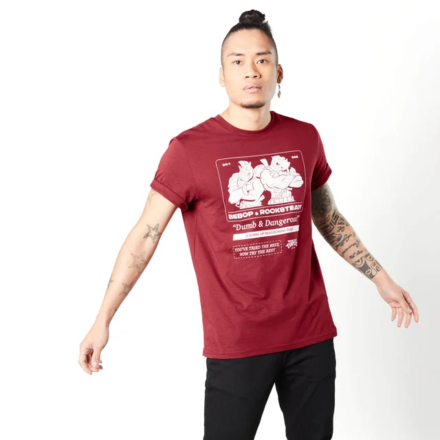 Teenage Mutant Ninja Turtles Bebop And Rocksteady Unisex T-Shirt - Bordeaux