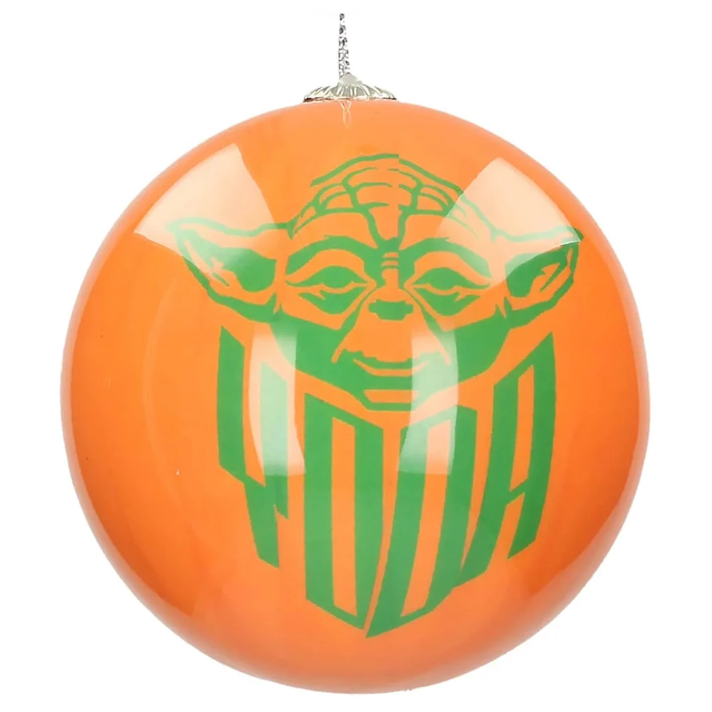 Star Wars Christmas Bauble - Yoda and Logo Afbeelding 1