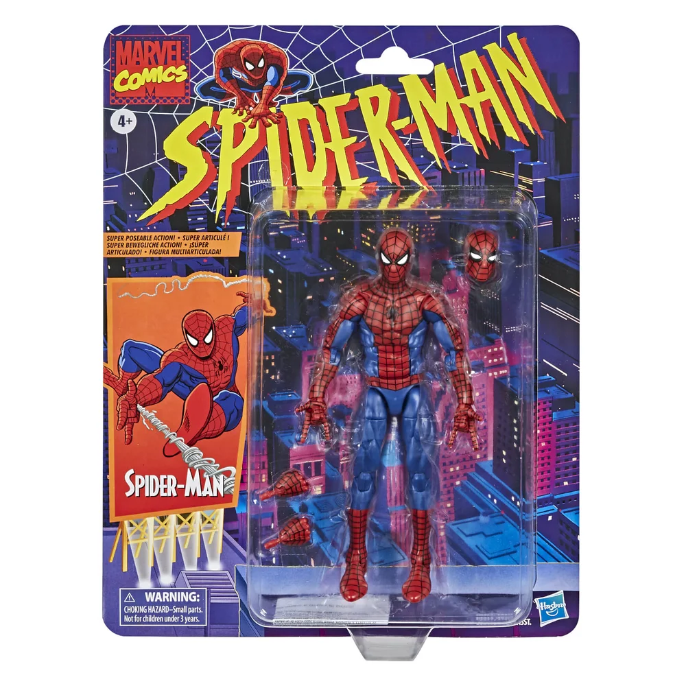 Hasbro Marvel Legends Retro Collection Spider-Man 6-Inch Scale Action Figure Afbeelding 1