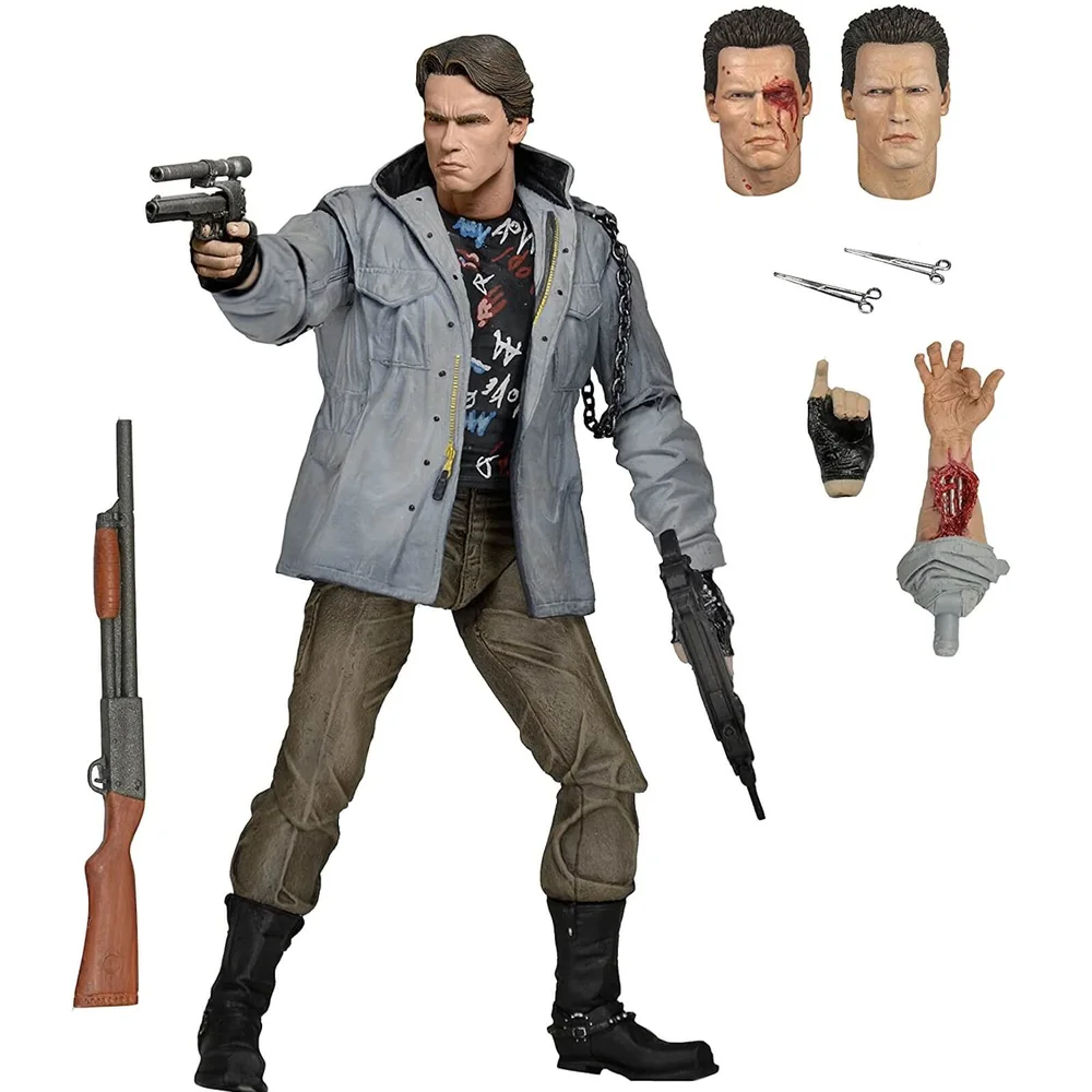 NECA Terminator T-800 Tech Noir Ultimate 17,5 cm Actiefiguur Afbeelding 1