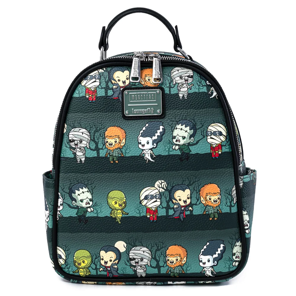 Loungefly Universele Monsters Chibi Aop Mini Rugzak Afbeelding 1