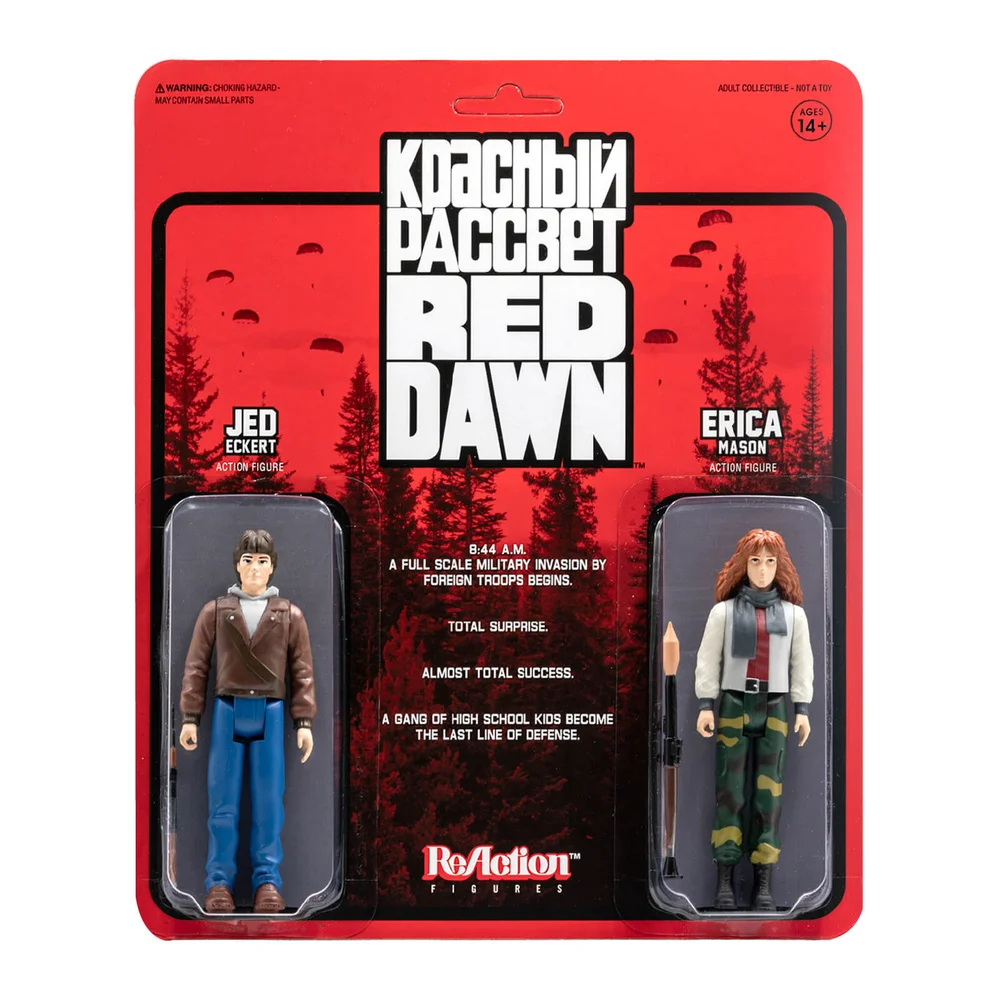 Super7 Red Dawn ReAction 2-Pack - Erica en Jed Actiefiguur Afbeelding 1