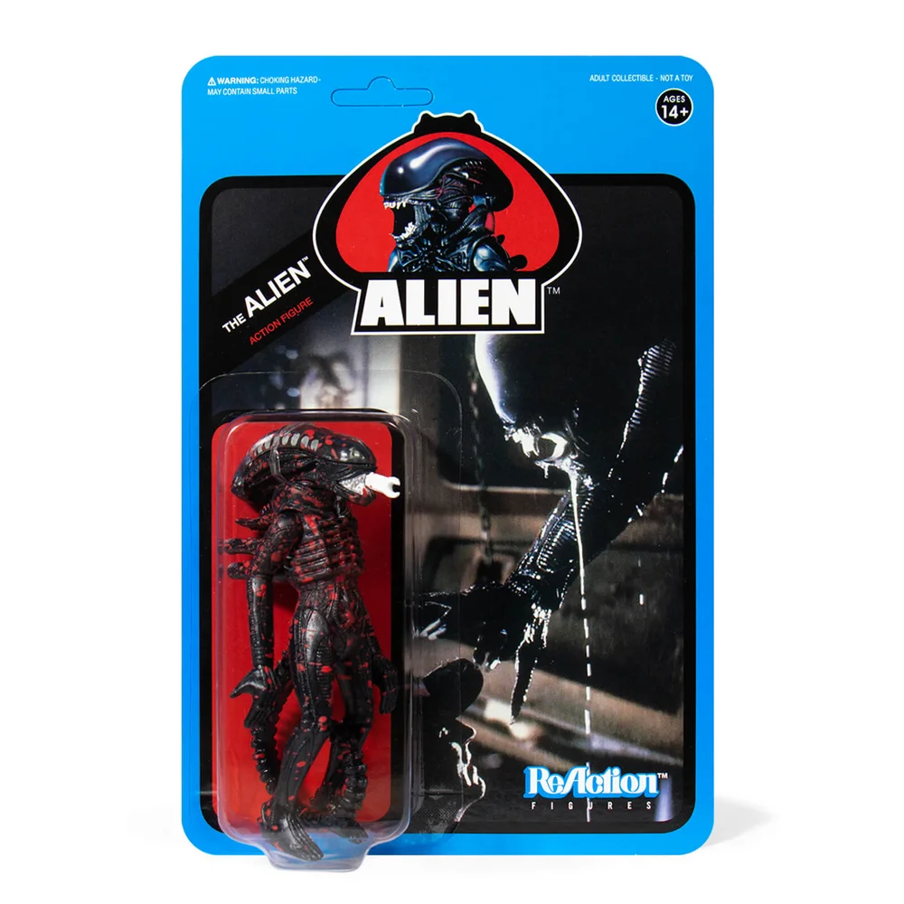 Super7 Alien ReActiefiguur - Bloederige Alien Open Mond (Blauwe Kaart) Actiefiguur Afbeelding 1
