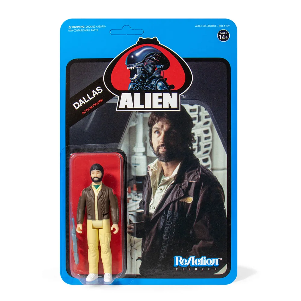Super7 Alien ReActiefiguur - Dallas (blauwe kaart) Afbeelding 1